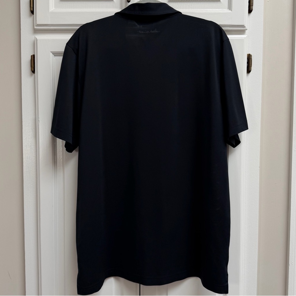 Travis Mathew Men’s Dogwood Golf Polo Shirt Black Aqua Blue Gray Size XL - Picture 3 of 11